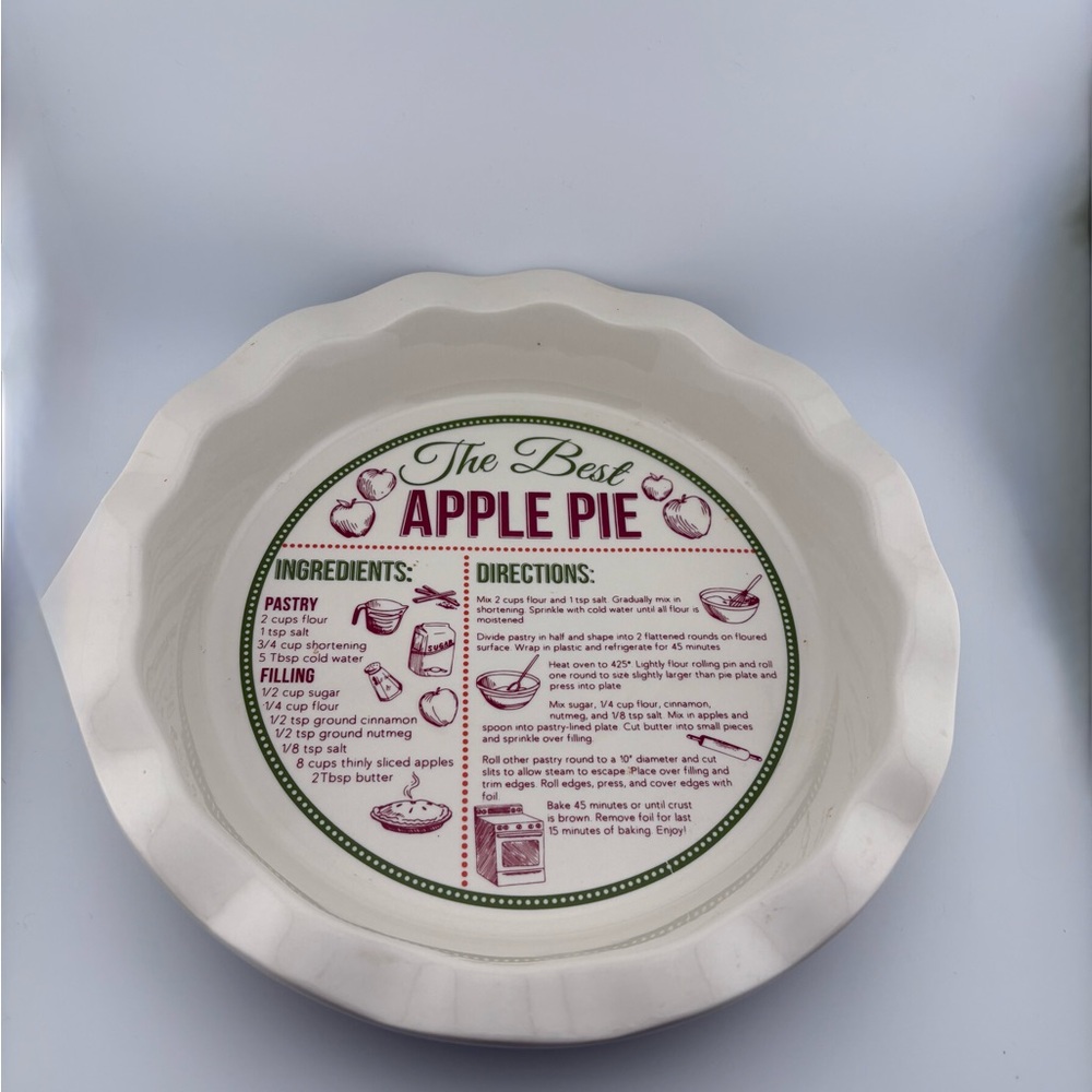 DEI Apple Pie Recipe Plate